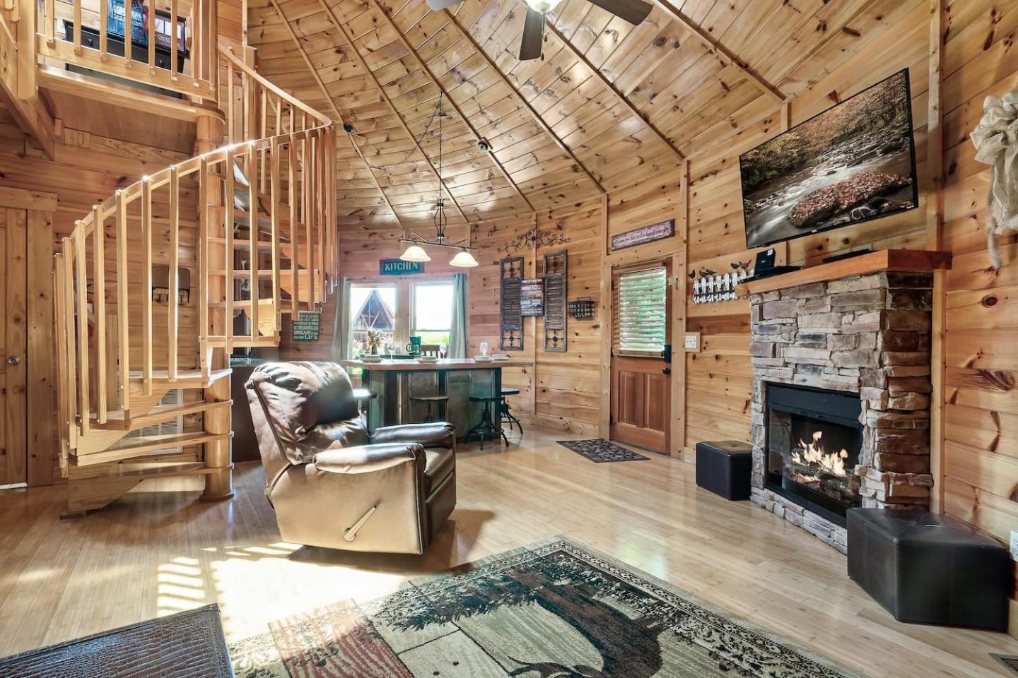 Mountain View Family Cabin W Game Room & Pool セバービル エクステリア 写真